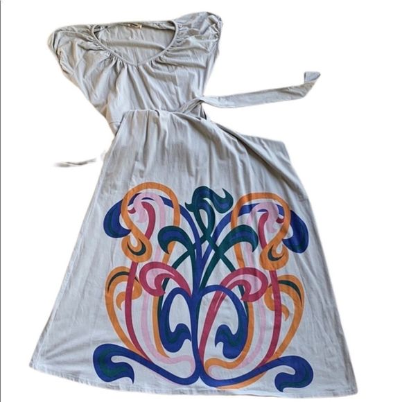 Tulle XL Maxi Dress with Motif Design (g7) - Picture 3 of 15